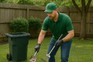 What home remedy can I use to stop my dog from eating his poop